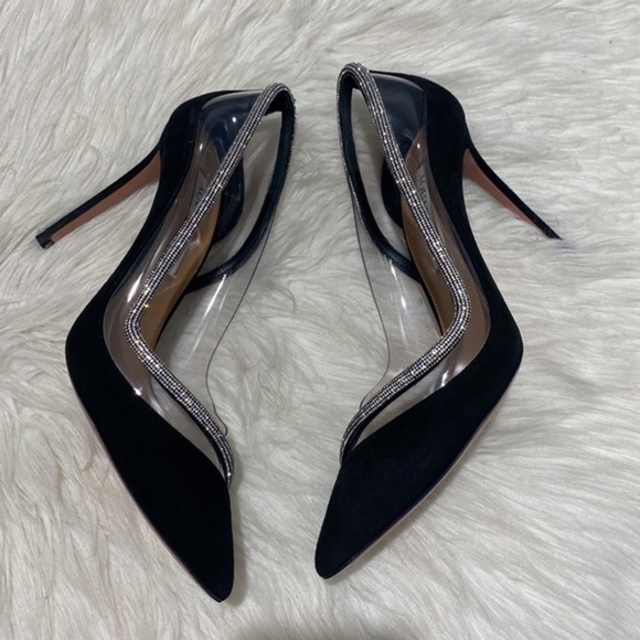 Aquazzura Tres Mondaine 105 suede pumps size 38EU‎ - Picture 14 of 15